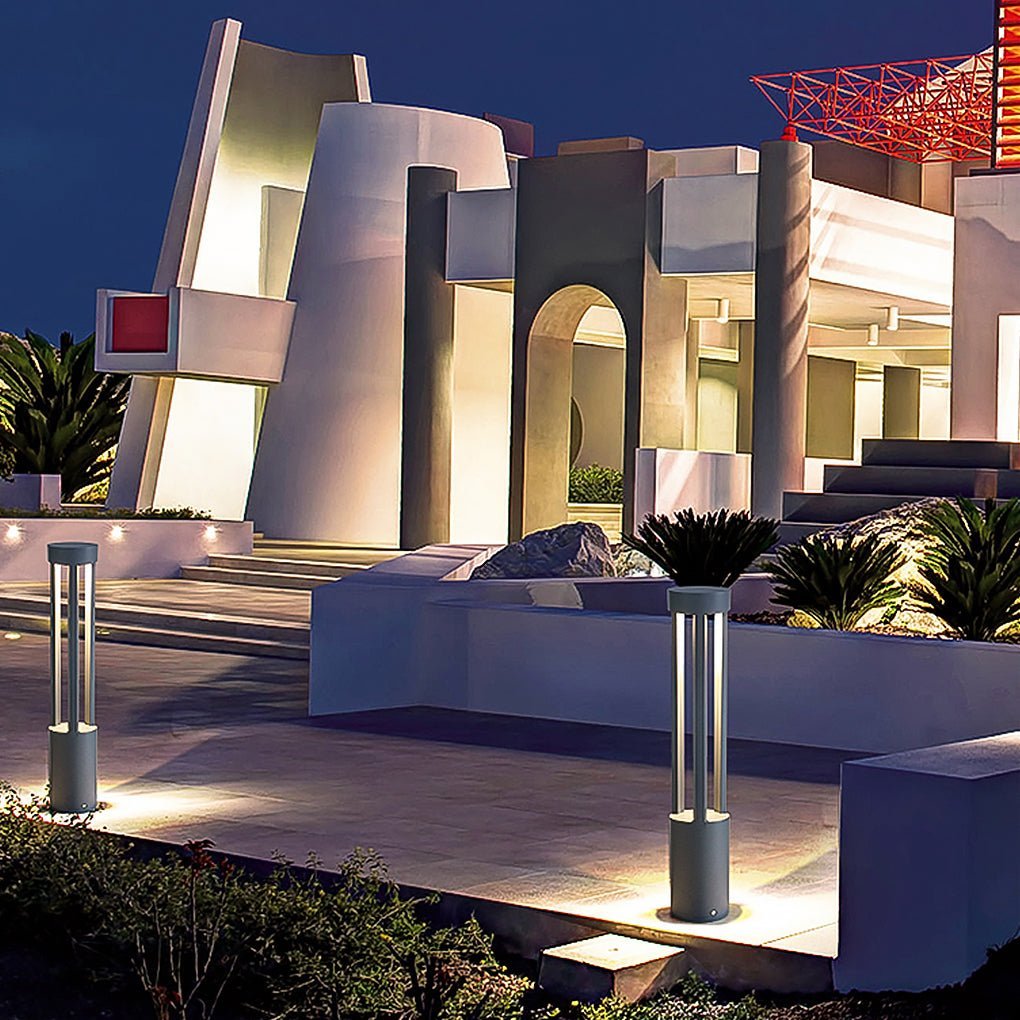 COB 30W LED Bollard Light Modern Open Fixture for Elegant Landscape Lighting-Lighom