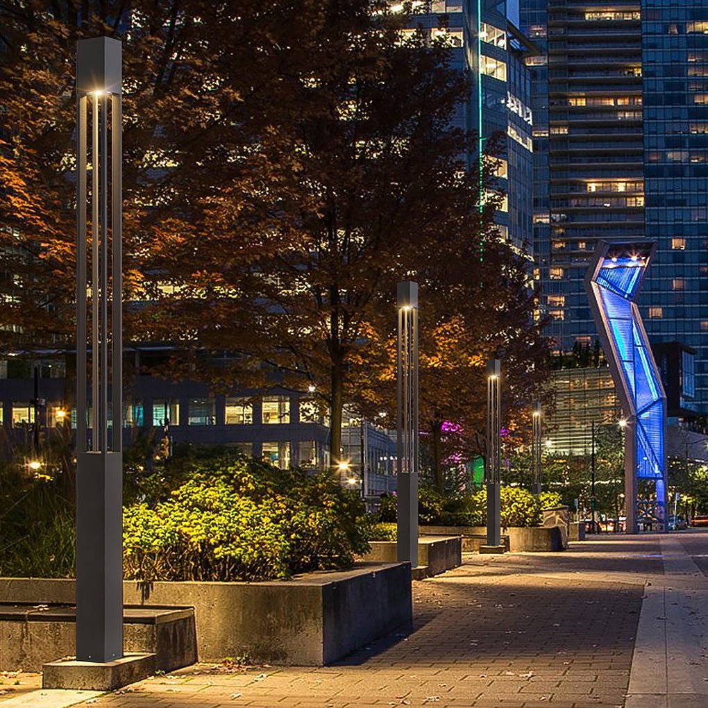 COB 30W LED Bollard Light Modern Open Fixture for Elegant Landscape Lighting-Lighom