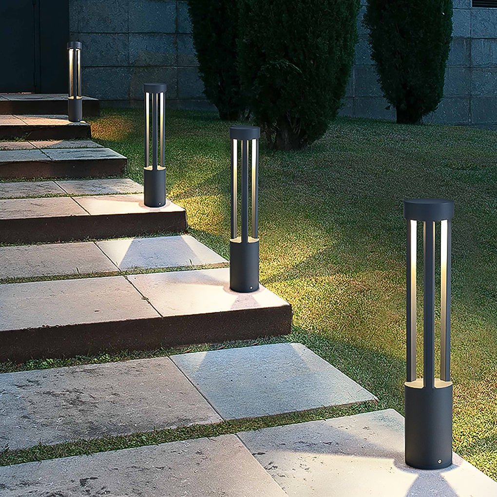 COB 30W LED Bollard Light Modern Open Fixture for Elegant Landscape Lighting-Lighom