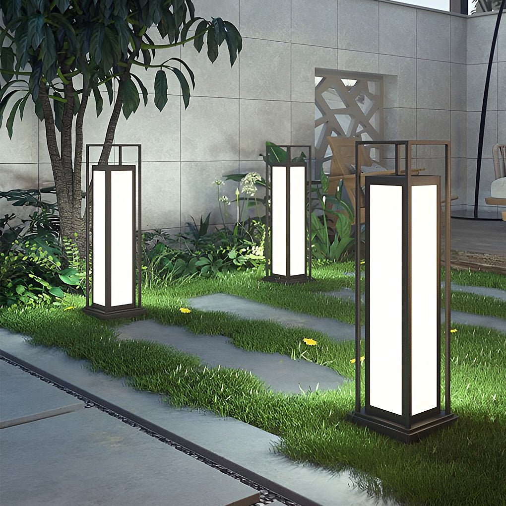 Column-Guard Tall LED Outdoor Lights Waterproof Pathway and Lawn Lighting-Lighom