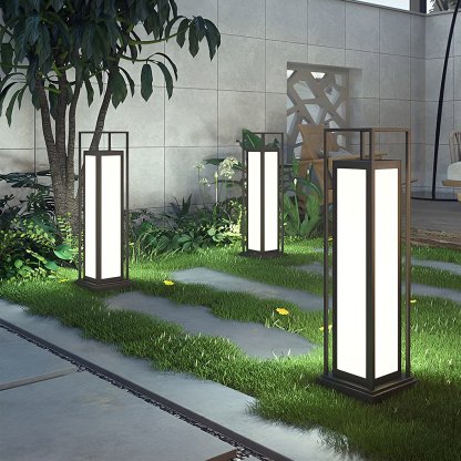 Column-Guard Tall LED Outdoor Lights Waterproof Pathway and Lawn Lighting-Lighom