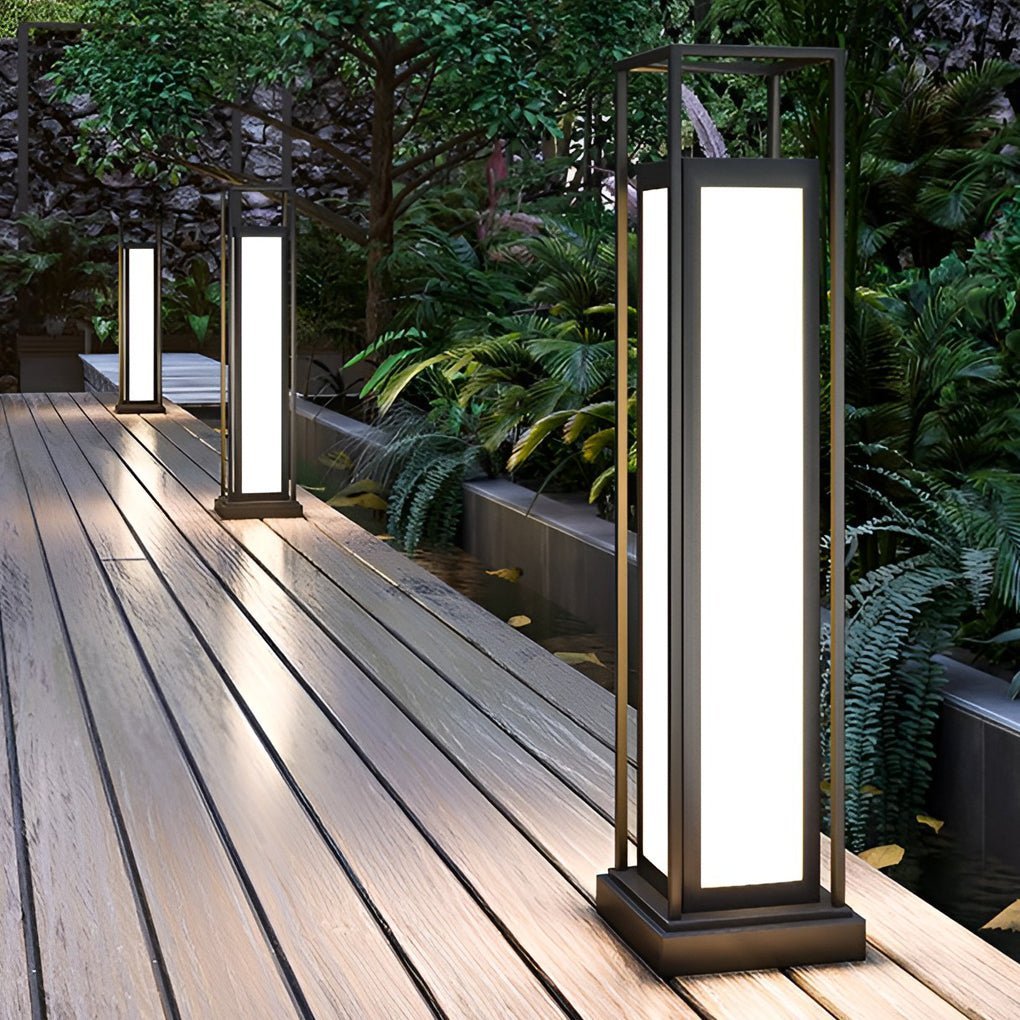 Column-Guard Tall LED Outdoor Lights Waterproof Pathway and Lawn Lighting-Lighom
