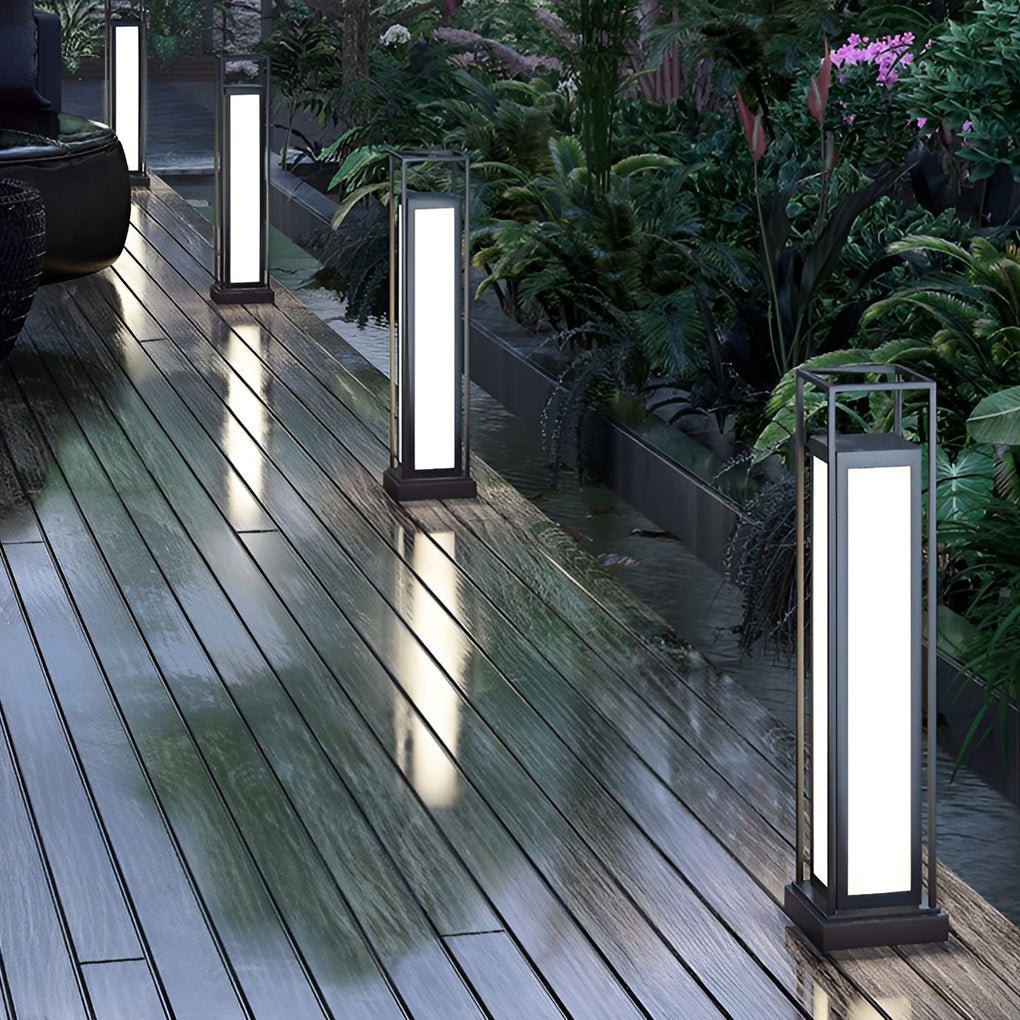 Column-Guard Tall LED Outdoor Lights Waterproof Pathway and Lawn Lighting-Lighom