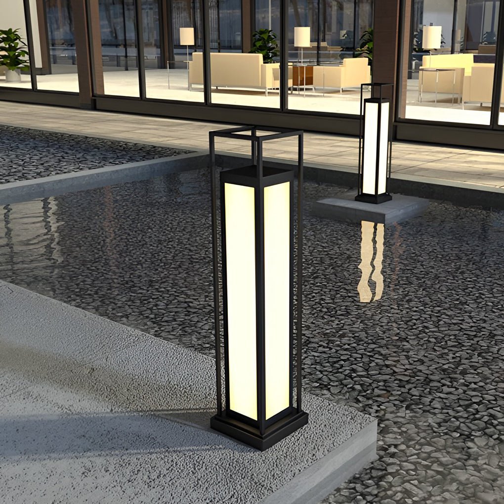 Column-Guard Tall LED Outdoor Lights Waterproof Pathway and Lawn Lighting-Lighom