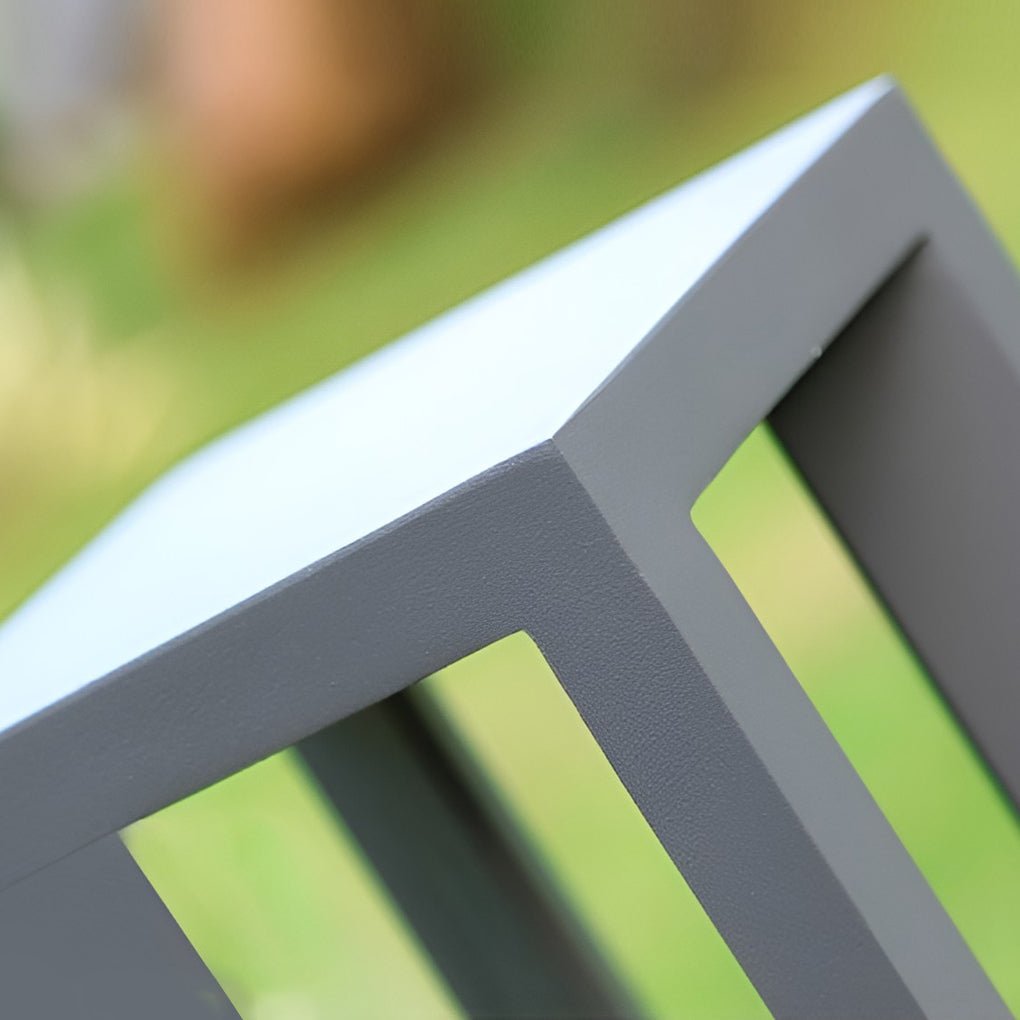 Black Aluminum Garden Bollard LED 7W 4-Beam Lighting-Lighom