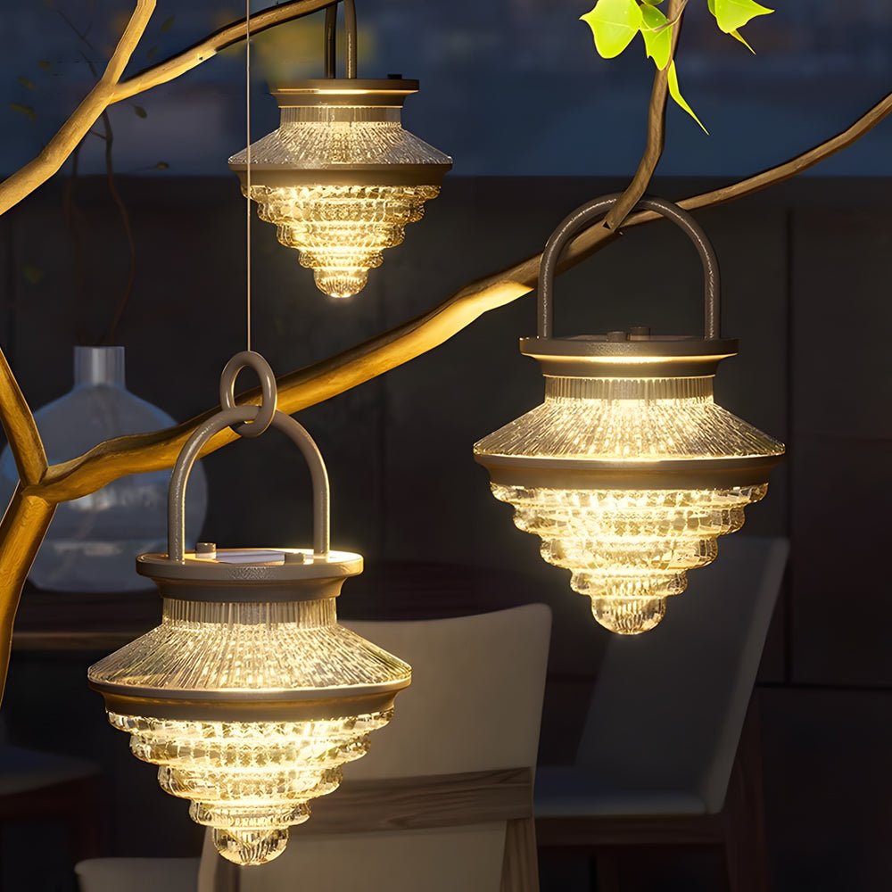 Portable Dimmable USB Solar Outdoor Lantern