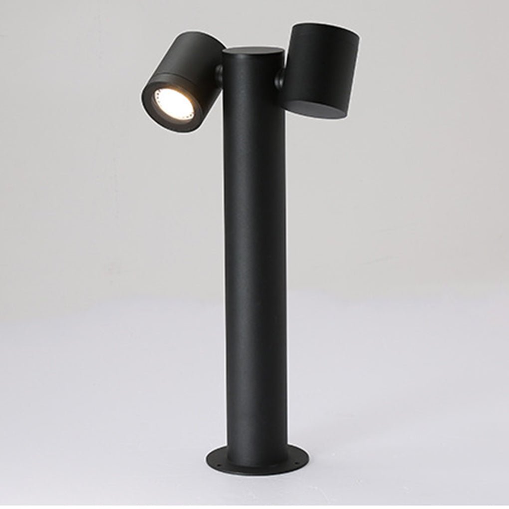 Flexi-Glow Dual-Head Rotatable Outdoor Lawn Light for Modern Landscapes-Lighom