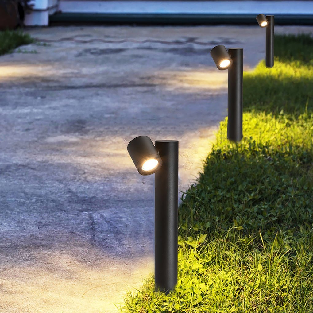Flexi-Glow Dual-Head Rotatable Outdoor Lawn Light for Modern Landscapes-Lighom