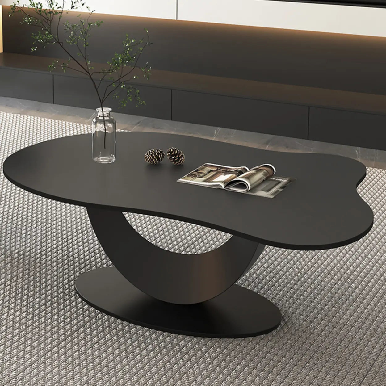 Waterproof Stone Free-Form Abstract-Base Coffee Table