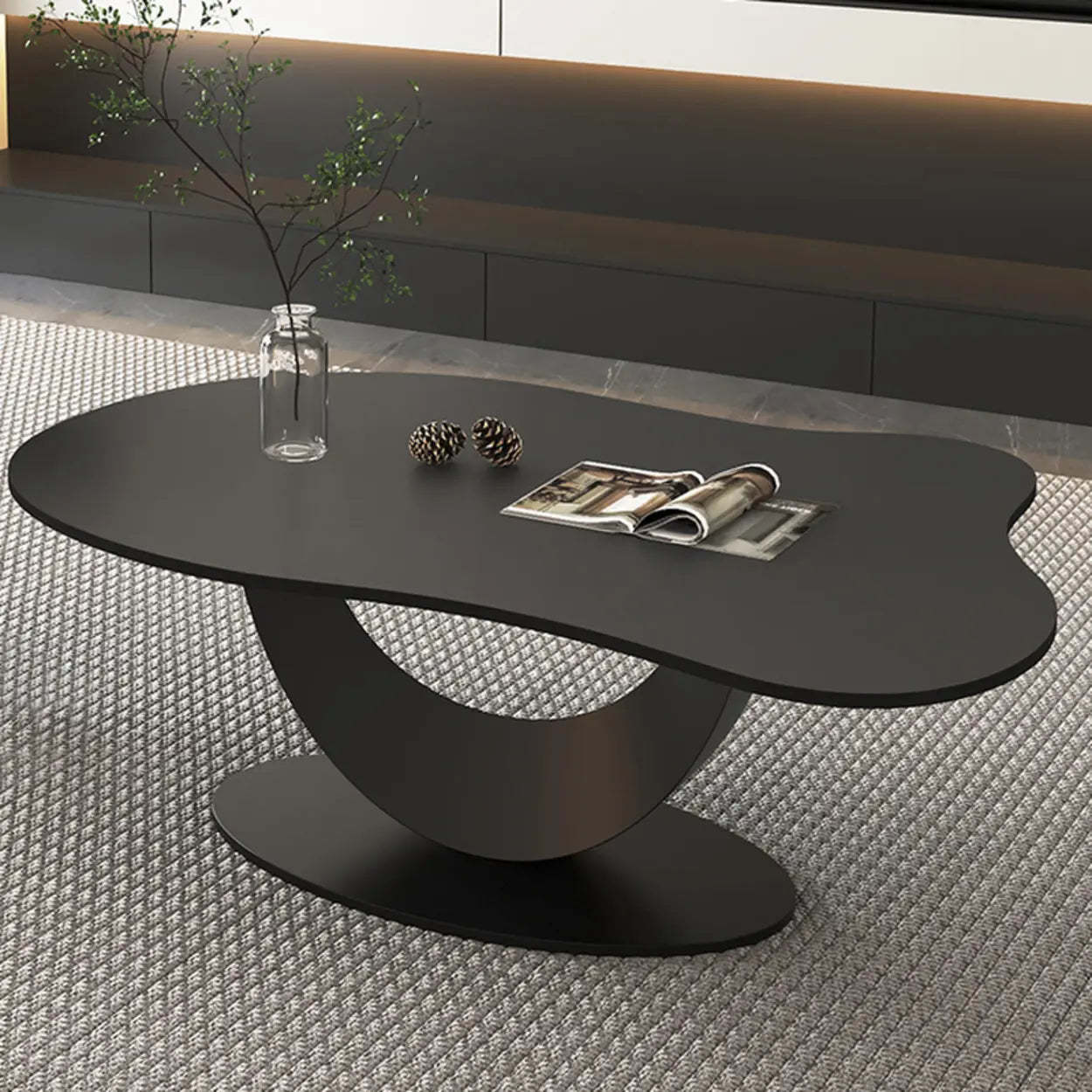 Waterproof Stone Free-Form Abstract-Base Coffee Table