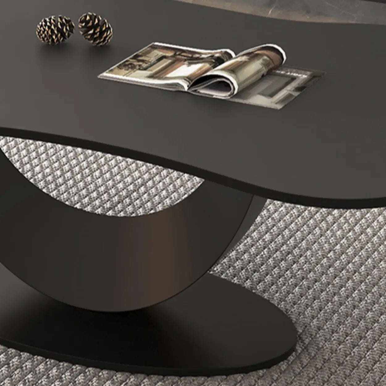 Waterproof Stone Free-Form Abstract-Base Coffee Table