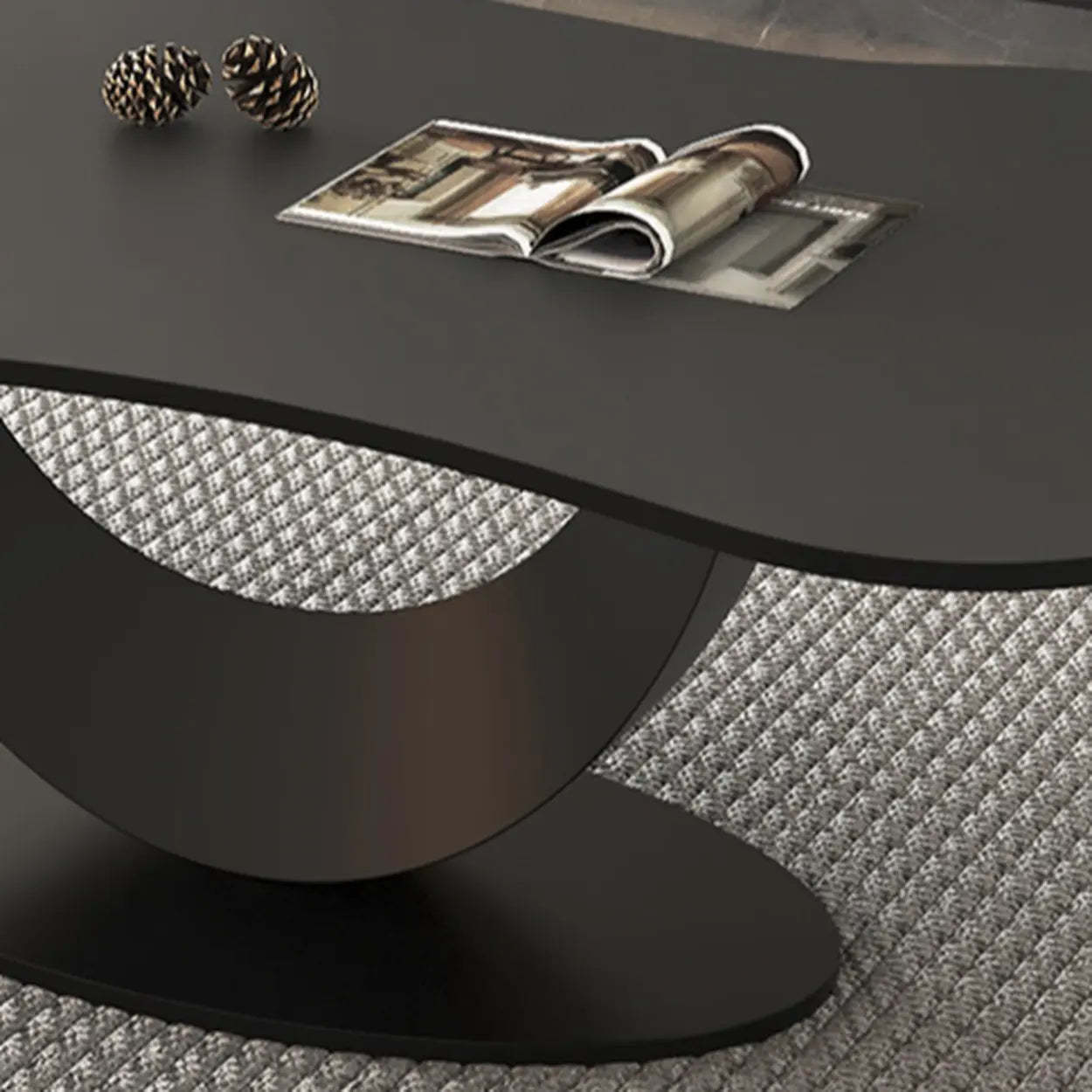 Waterproof Stone Free-Form Abstract-Base Coffee Table