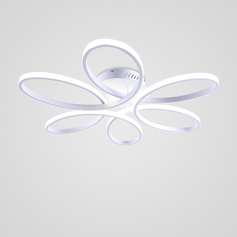 Flower Petal Dimmable LED Modern Ceiling Lights Flush Mount Lighting-Lighom