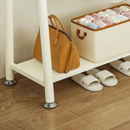 White A-Frame Metal Hallway Coat Rack