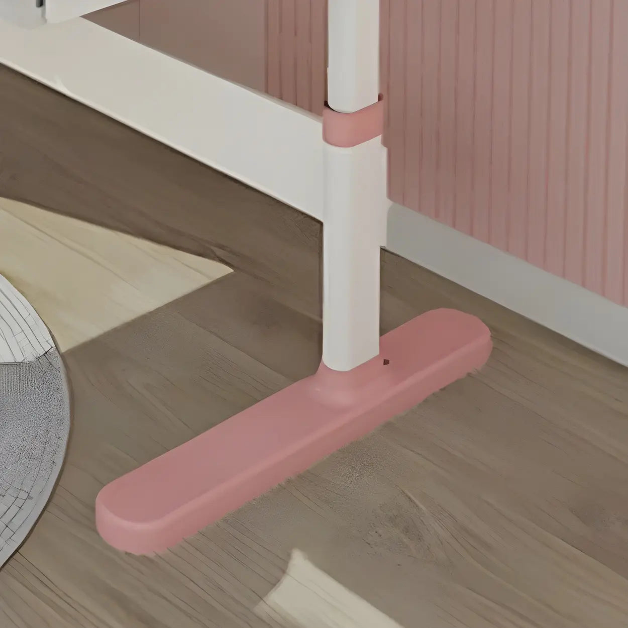 White Adjustable Drawer Hutch T-Shape Standing Desk