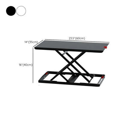 White Adjustable Foldable Steel Standing Desk