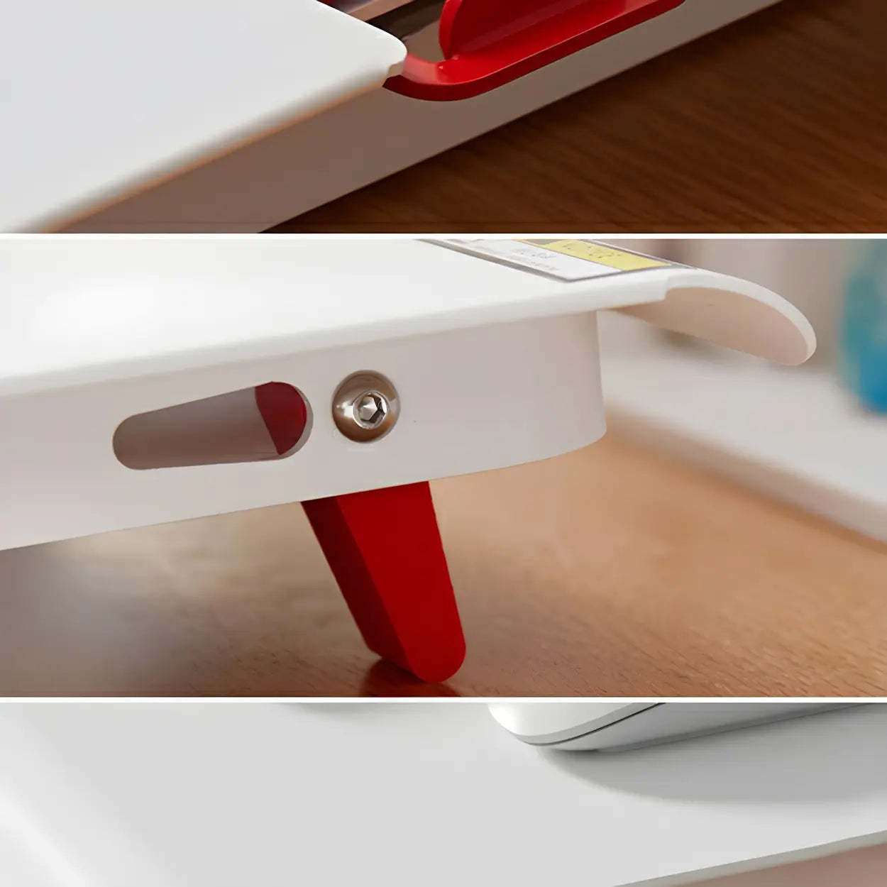 White Adjustable Foldable Steel Standing Desk