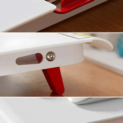 White Adjustable Foldable Steel Standing Desk