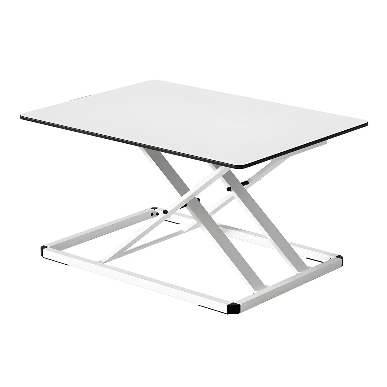 White Adjustable Foldable Steel Standing Desk