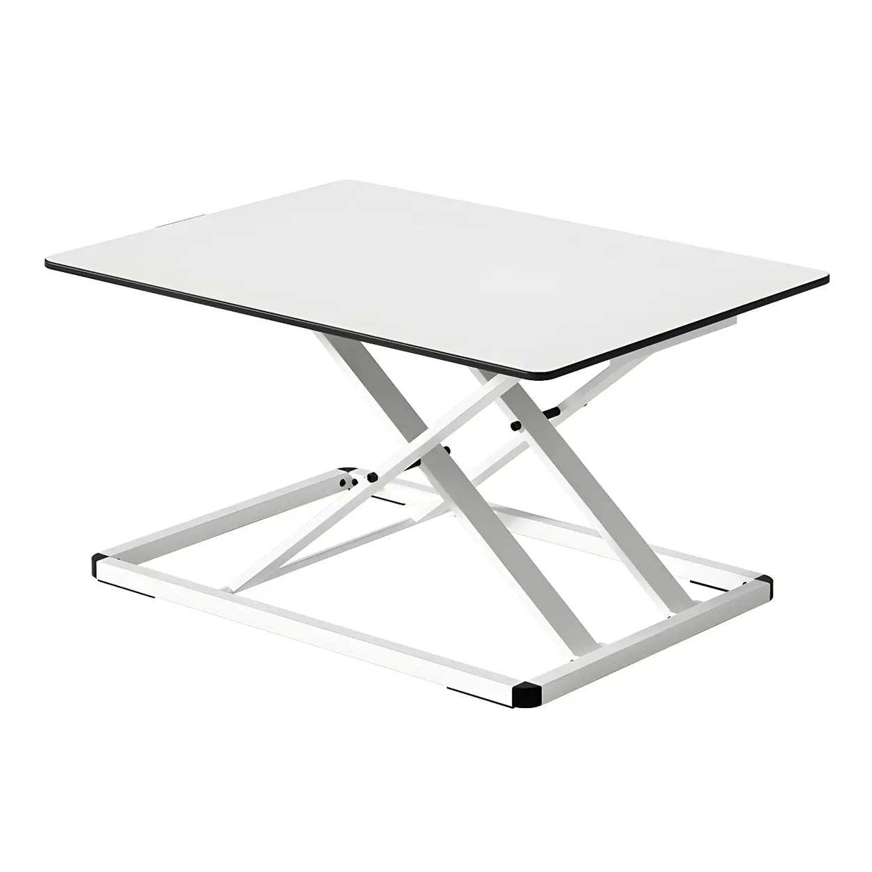 White Adjustable Foldable Steel Standing Desk