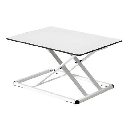 White Adjustable Foldable Steel Standing Desk