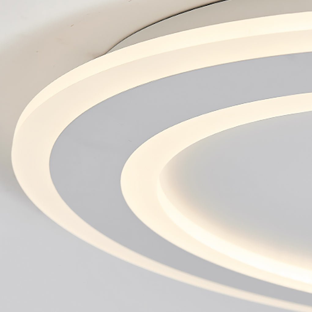 White Arc Flush Mount Spotlight for Bedroom