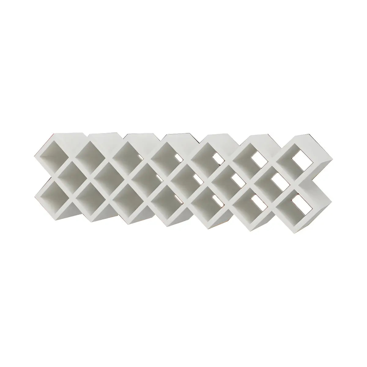 Wood Stackable Tabletop Wine Rack — 1 Piece / Textured White