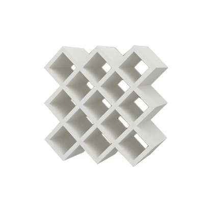 Wood Stackable Tabletop Wine Rack — 1 Piece / White