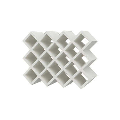 Wood Stackable Tabletop Wine Rack — 1 Piece / White