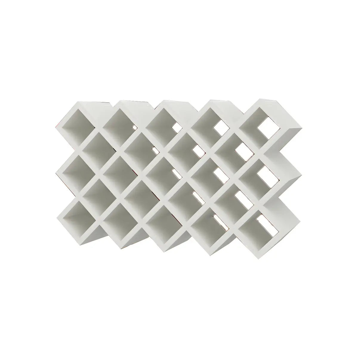Wood Stackable Tabletop Wine Rack — 1 Piece / White