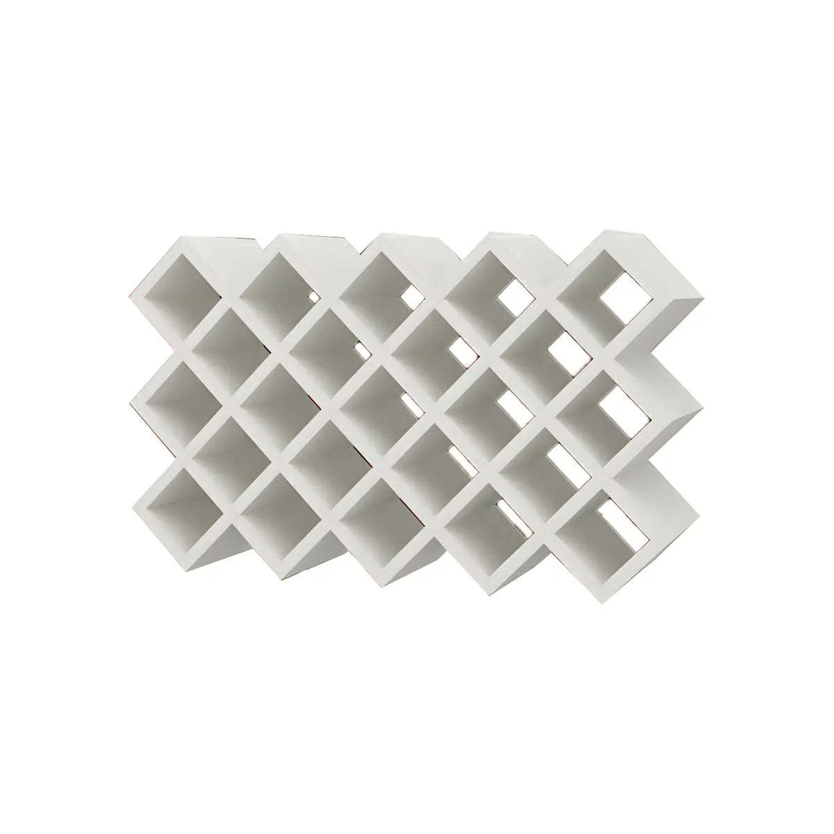 Wood Stackable Tabletop Wine Rack — 1 Piece / White