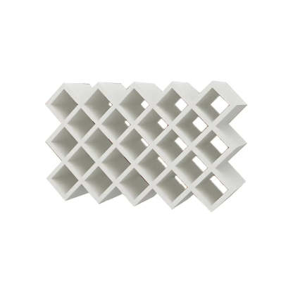 Wood Stackable Tabletop Wine Rack — 1 Piece / White