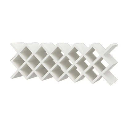 Wood Stackable Tabletop Wine Rack — 2 Piece Set / White