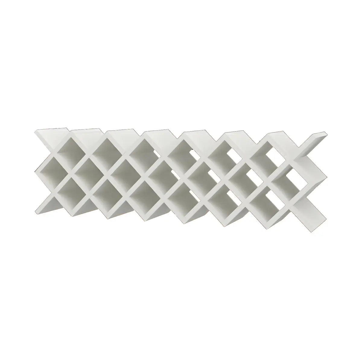 Wood Stackable Tabletop Wine Rack — 2 Piece Set / White