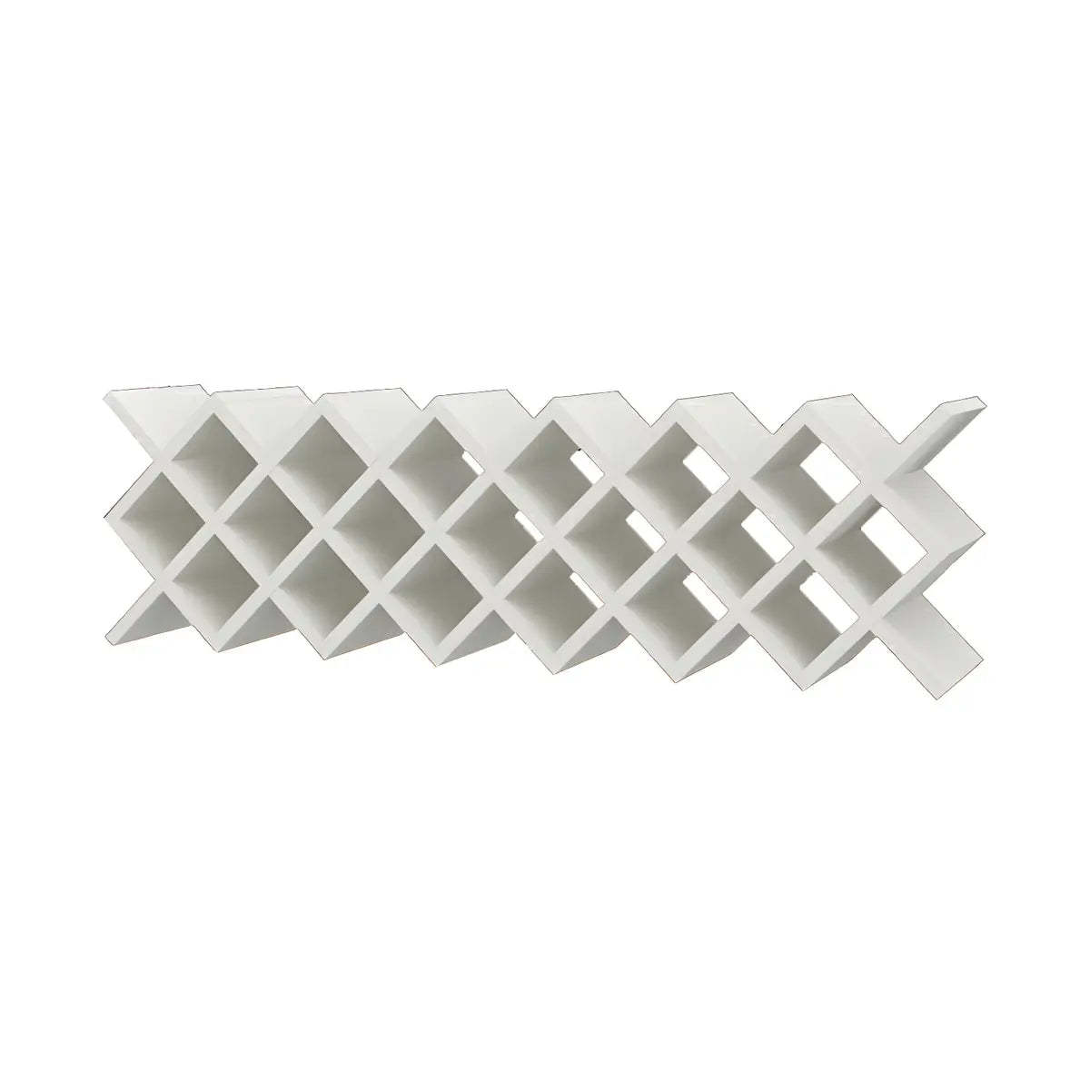 Wood Stackable Tabletop Wine Rack — 2 Piece Set / White