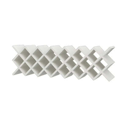 Wood Stackable Tabletop Wine Rack — 2 Piece Set / White