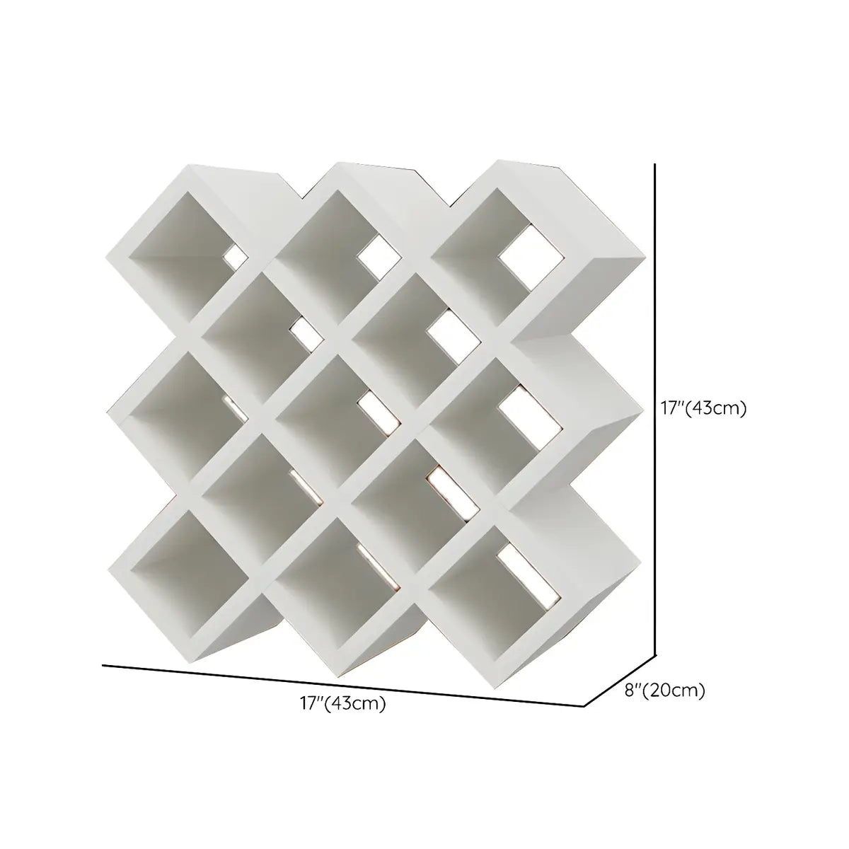 Wood Stackable Tabletop Wine Rack