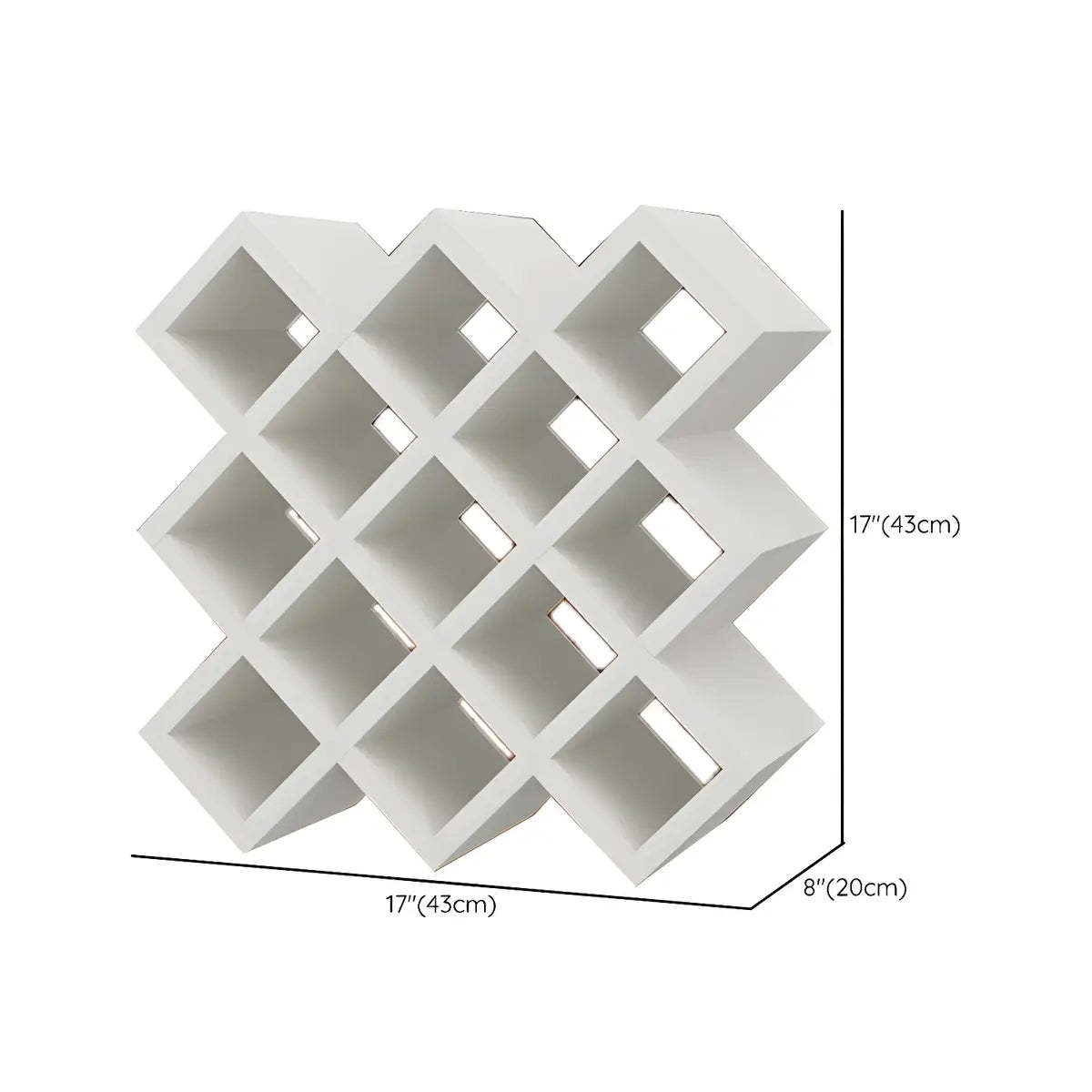 Wood Stackable Tabletop Wine Rack