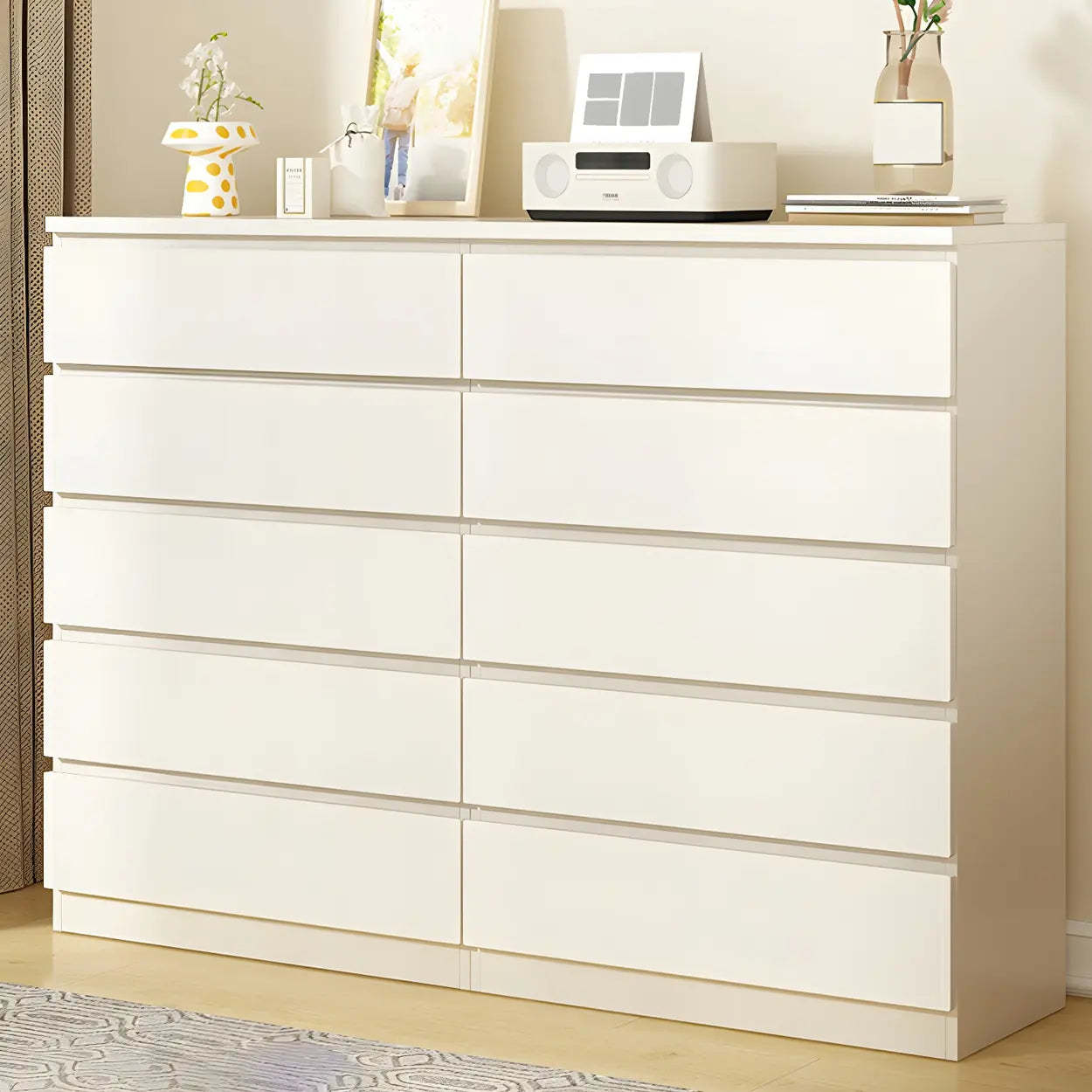 Modern drawers decor white dressers