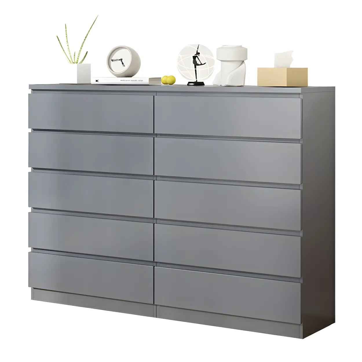 Wood Dresser with Multiple Drawers