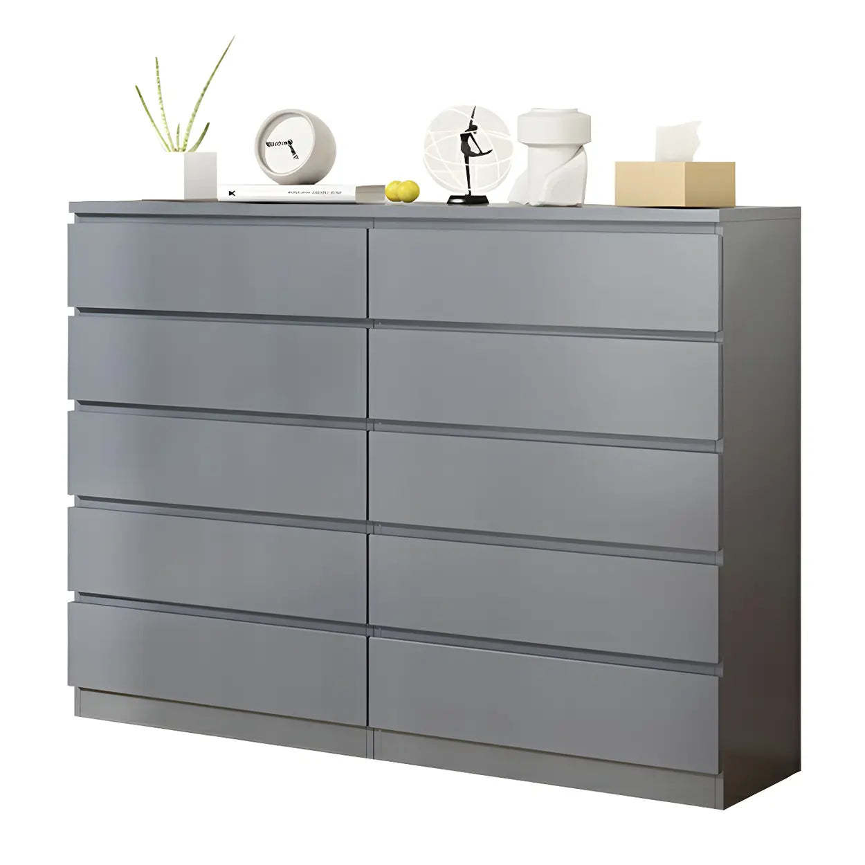 Wood Dresser with Multiple Drawers