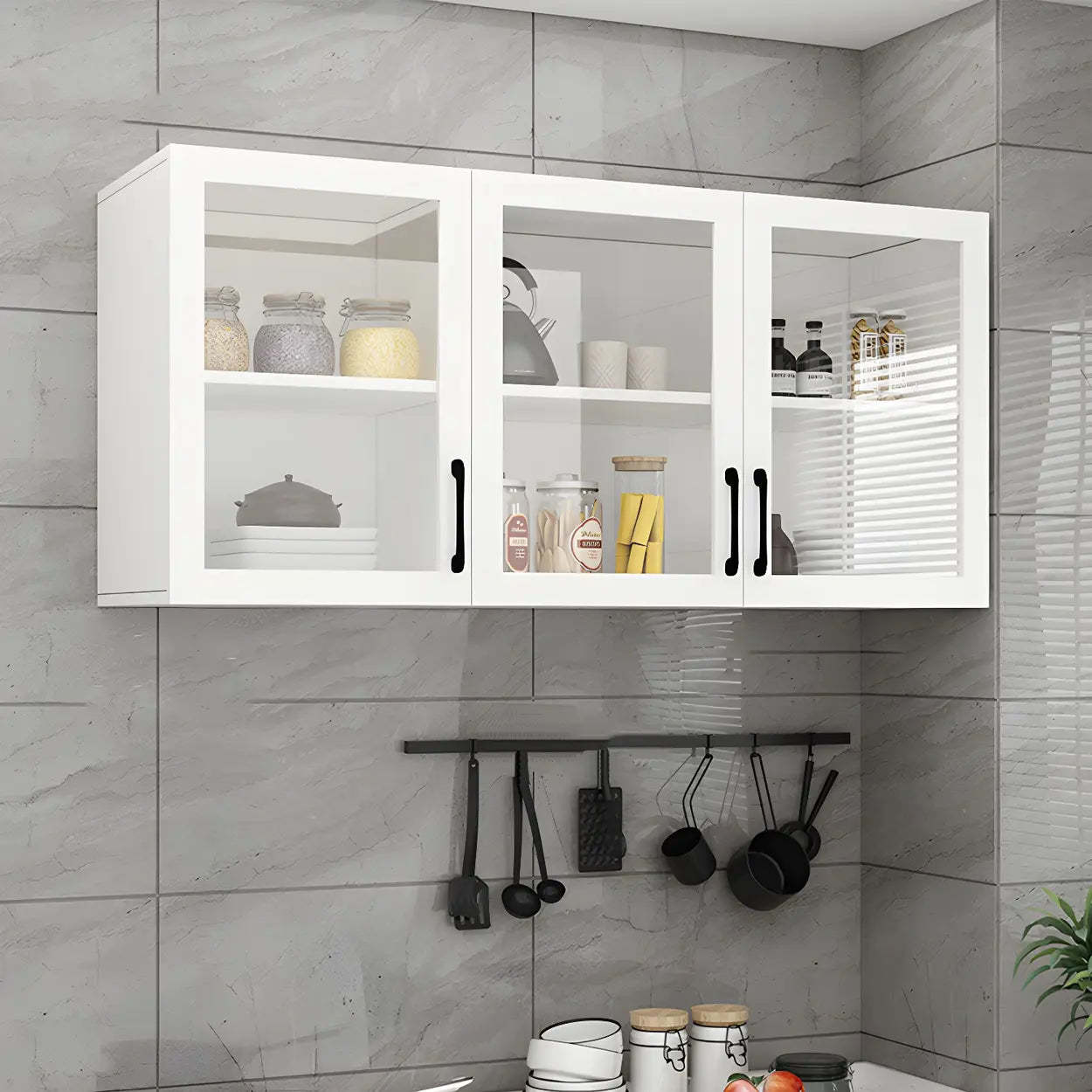 White modern storage rectangular wine cabinets