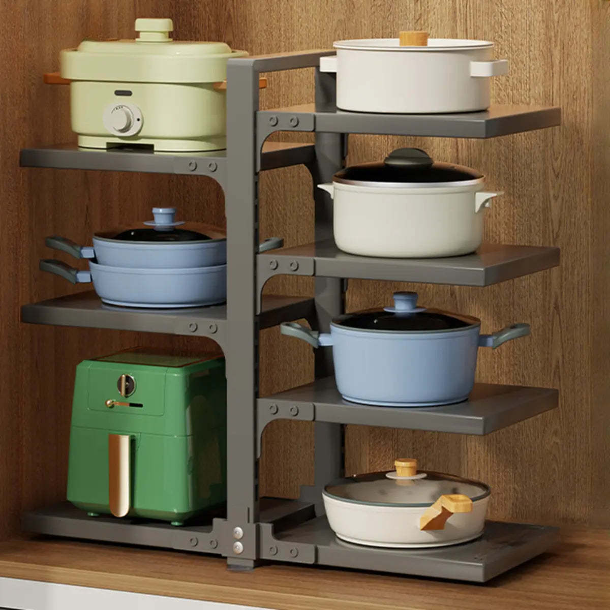 White Rust Resistant Metal Storage Baker's Rack