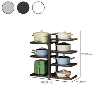 White Rust Resistant Metal Storage Baker's Rack