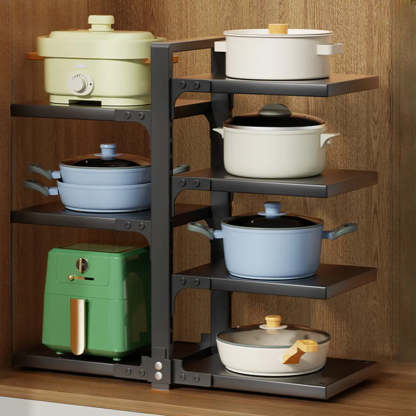 White Rust Resistant Metal Storage Baker's Rack — Grey