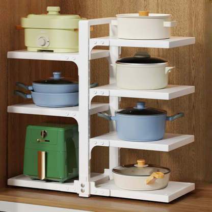 White Rust Resistant Metal Storage Baker's Rack