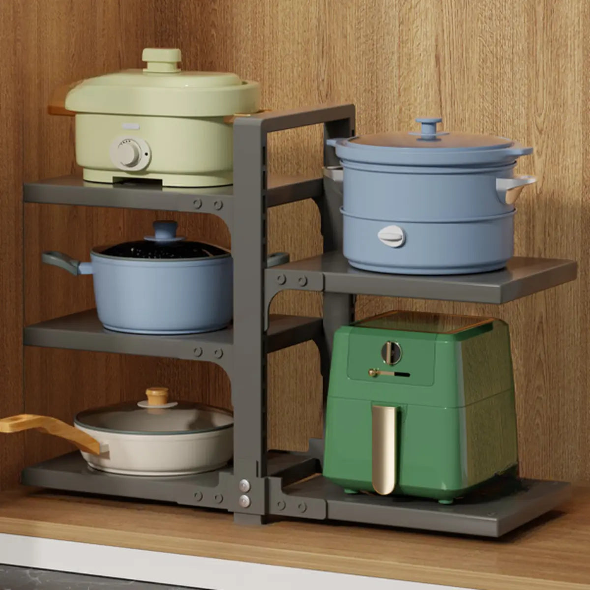 White Rust Resistant Metal Storage Baker's Rack