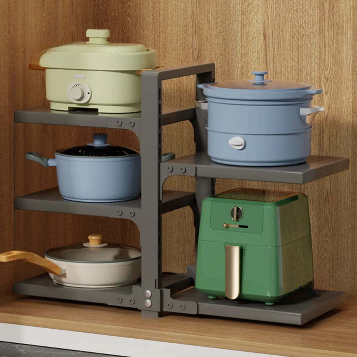 White Rust Resistant Metal Storage Baker's Rack