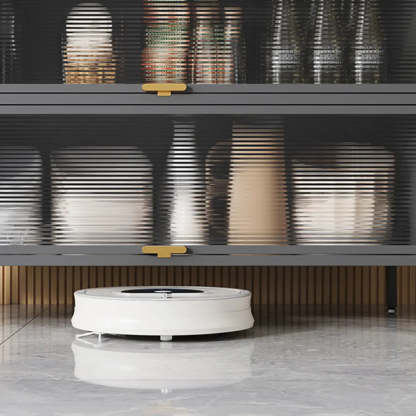 White Rust Resistant Steel Baker's Rack with Cabinet — Grey