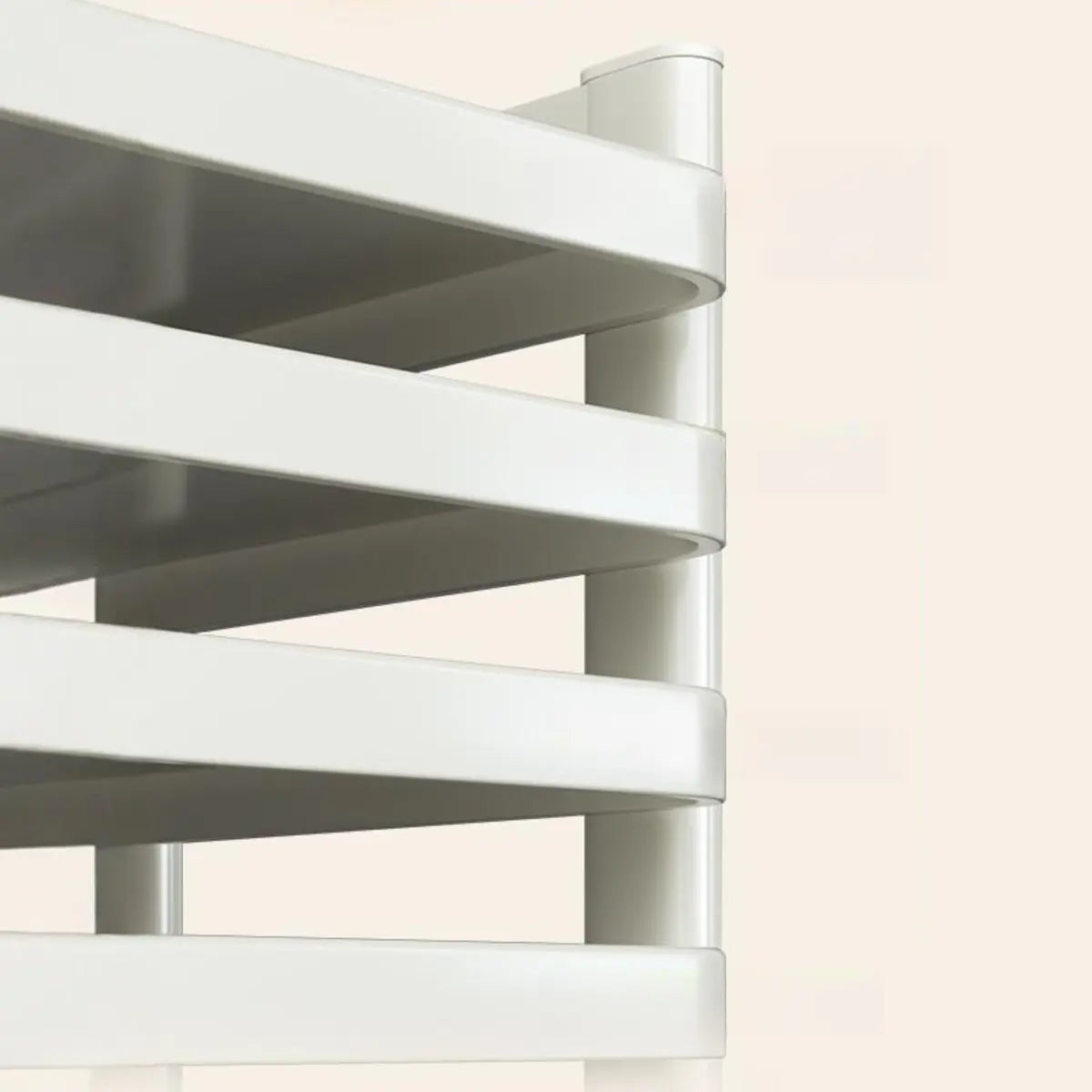 White Rust Resistant Steel Baker's Rack with Shelves — Black
